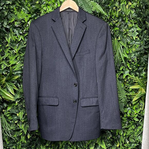 MICHAEL KORS Mens Blazer 42R Blue Sport Coat Jacket 100% Wool Suit Seperate‎ - Picture 1 of 10